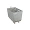 Steele Canvas Basket 8 BU Permanent Truck Blue Vinyl w/Grey Vinyl - 4in Casters 928VBLUVGRYW4 - alternate 3